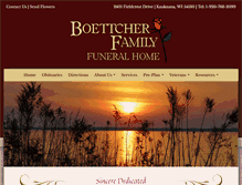 Tablet Screenshot of boettcherfamilyfuneral.com
